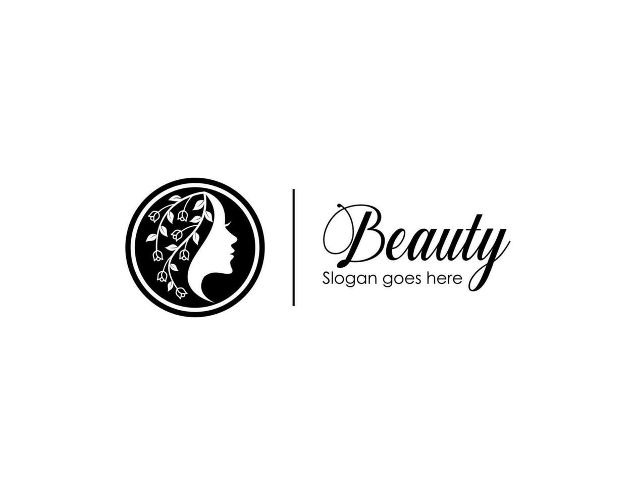 beauty logo template vector