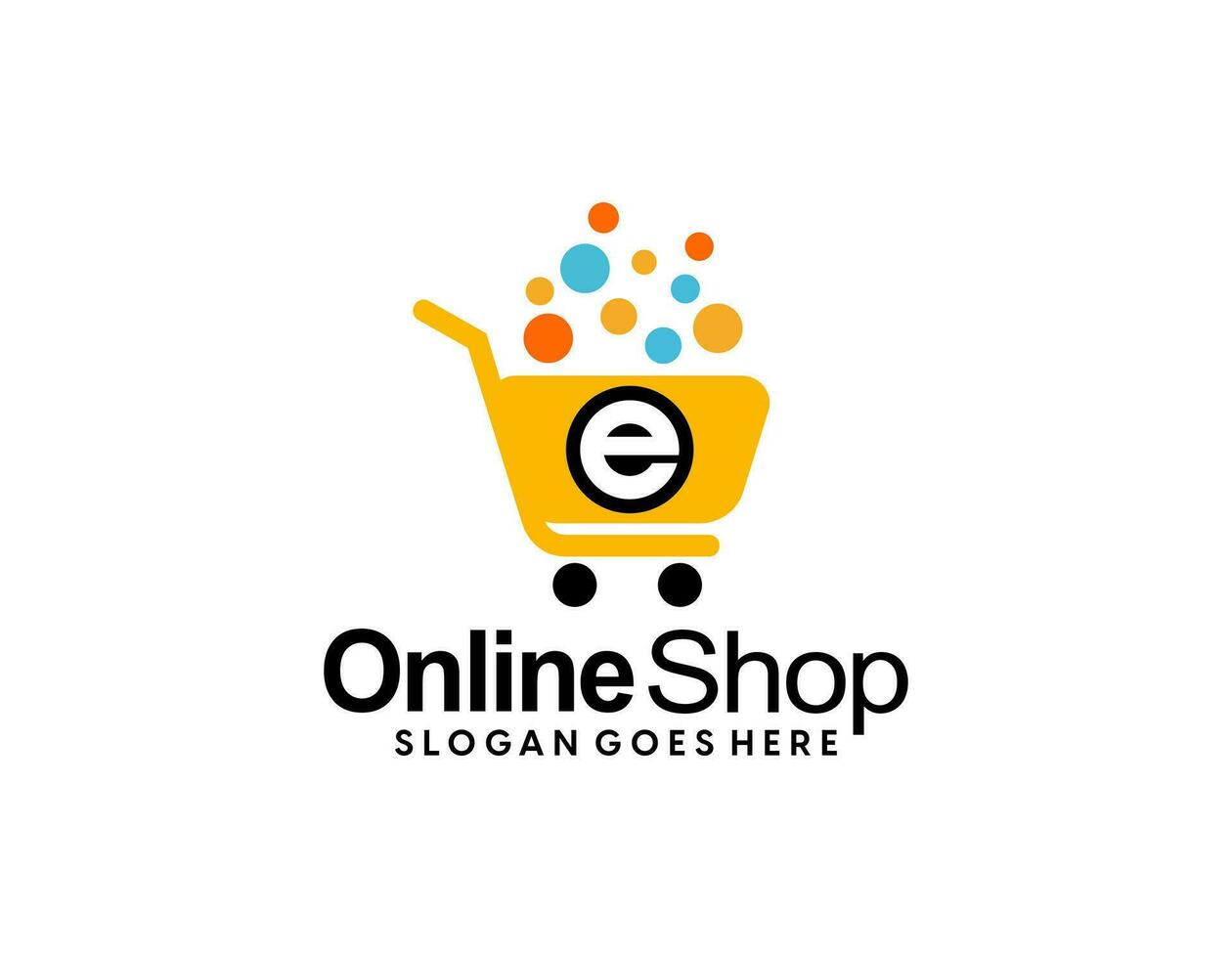 Online Shop Logo Design Vector