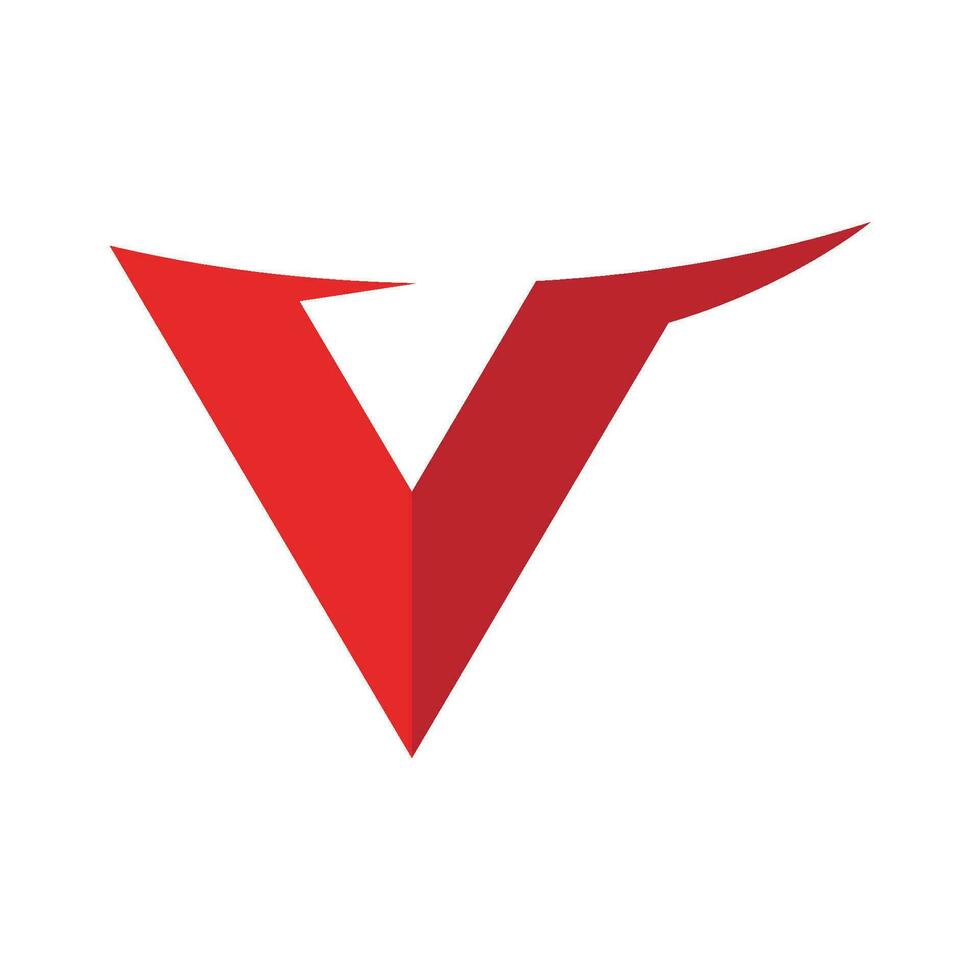 V Letter Logo Template vector