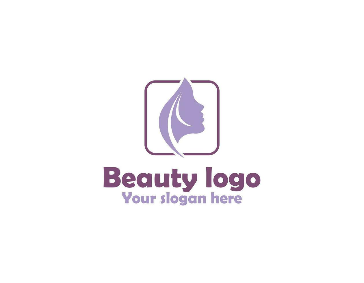 beauty haircut salon logo with scissor vector illustration design