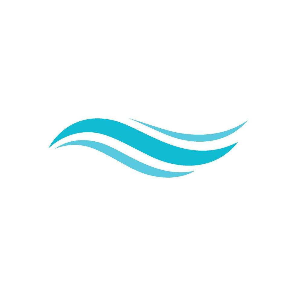 Water wave icon vector