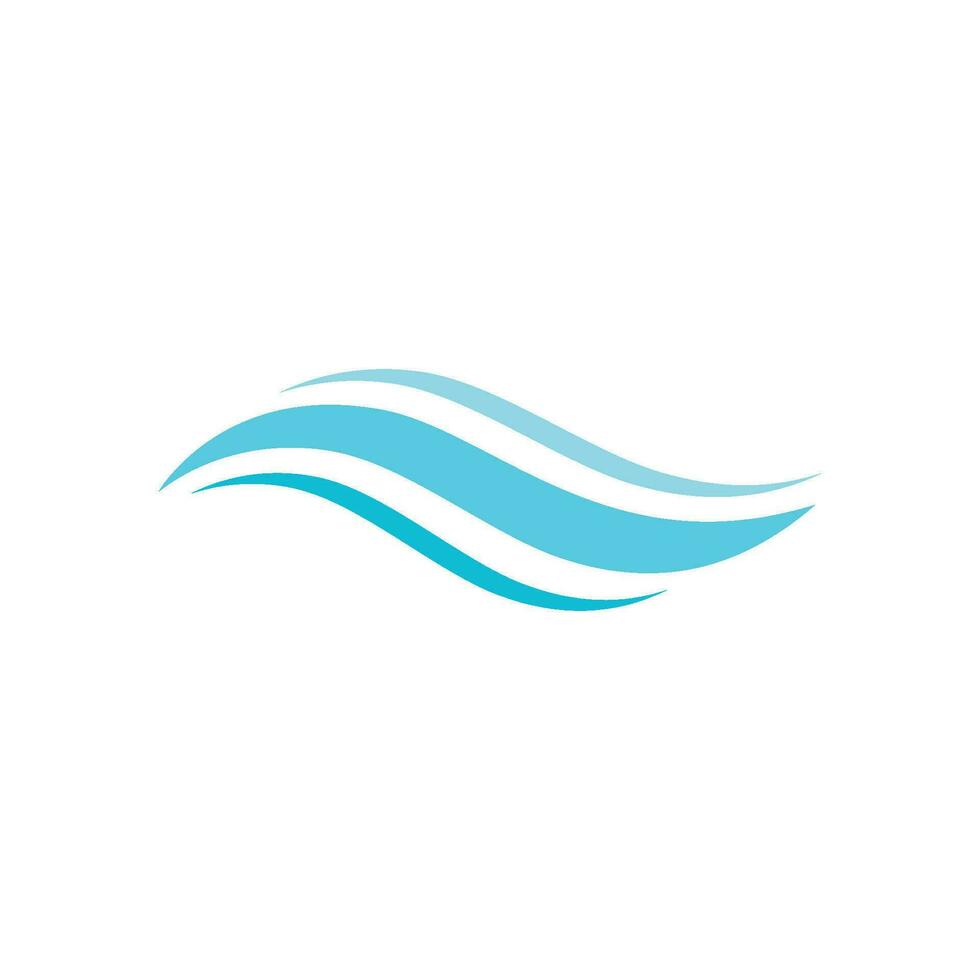 Water wave icon vector