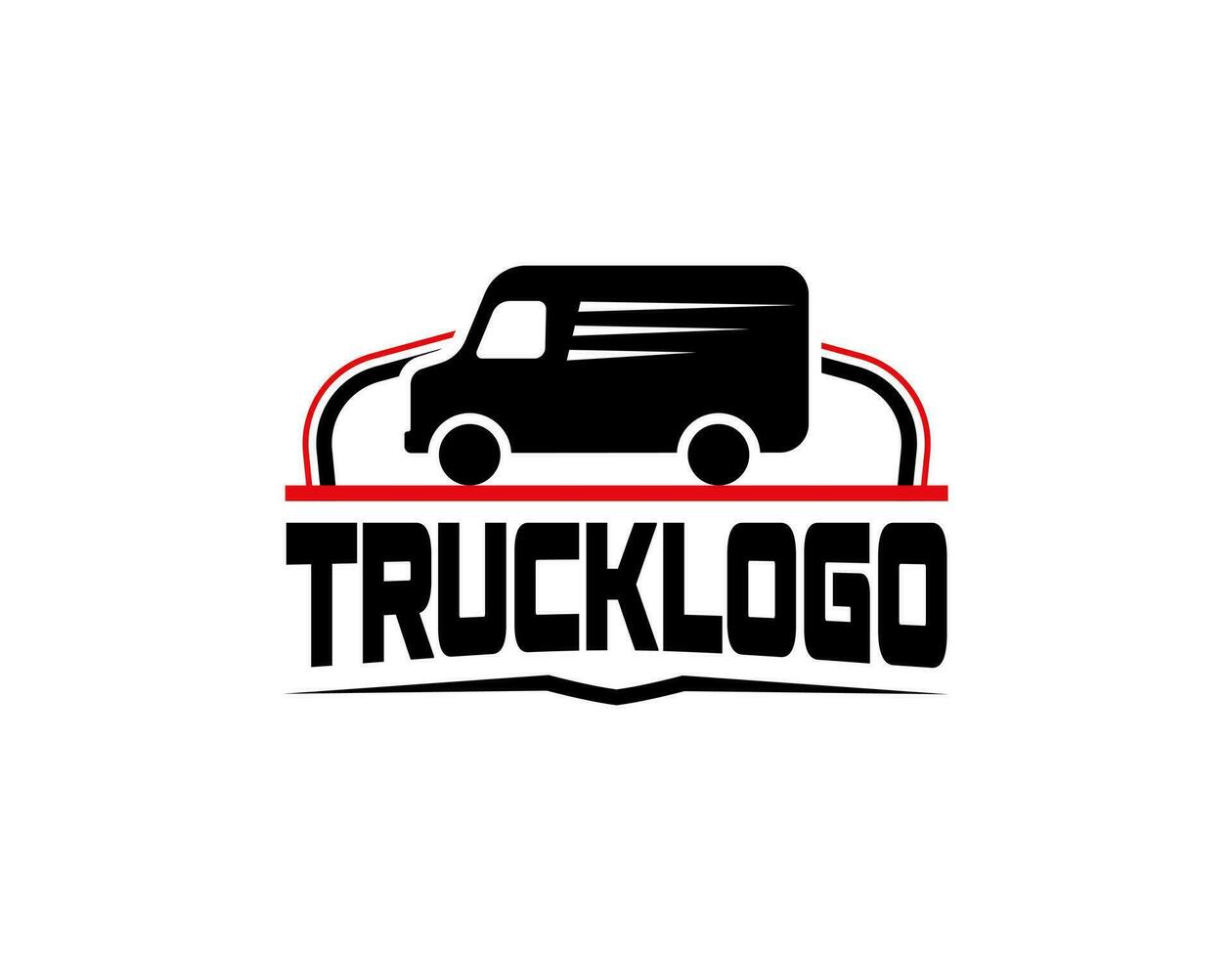 Logistics Auto Truck Transport Wordmark Logo Design Vector Icon Illustrations.