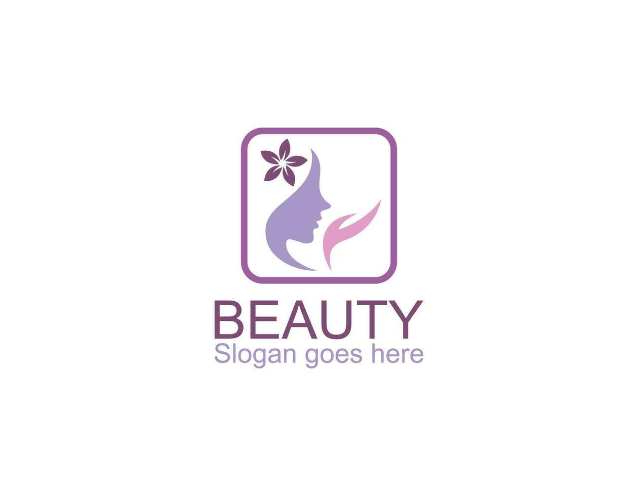 Woman face logo icon vector. Woman face logo design vector illustration, Girl silhouette for cosmetics, beauty, salon, health and spa, fashion themes.
