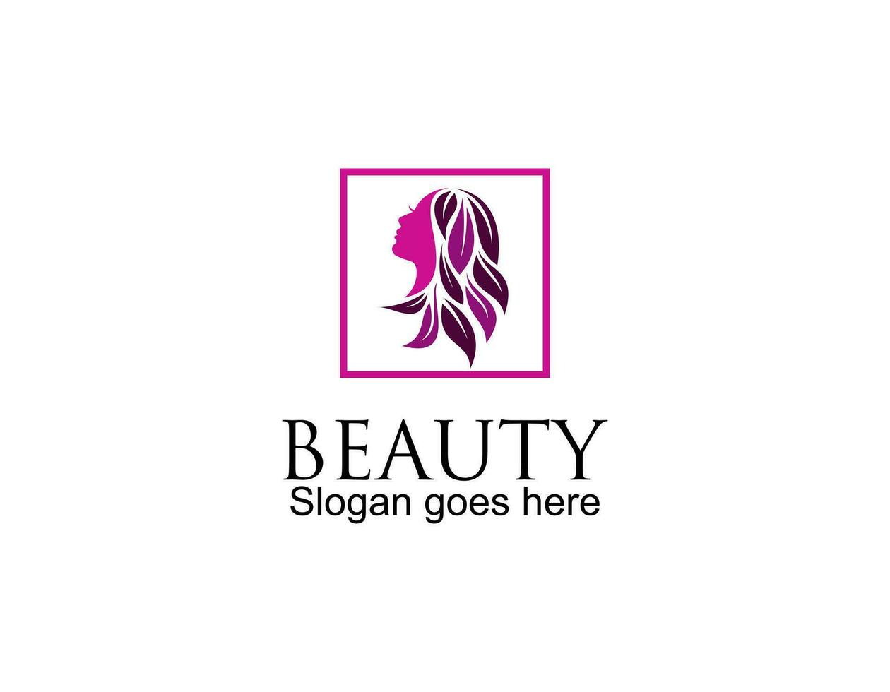 Spa Salon logo mockup with business card template vector