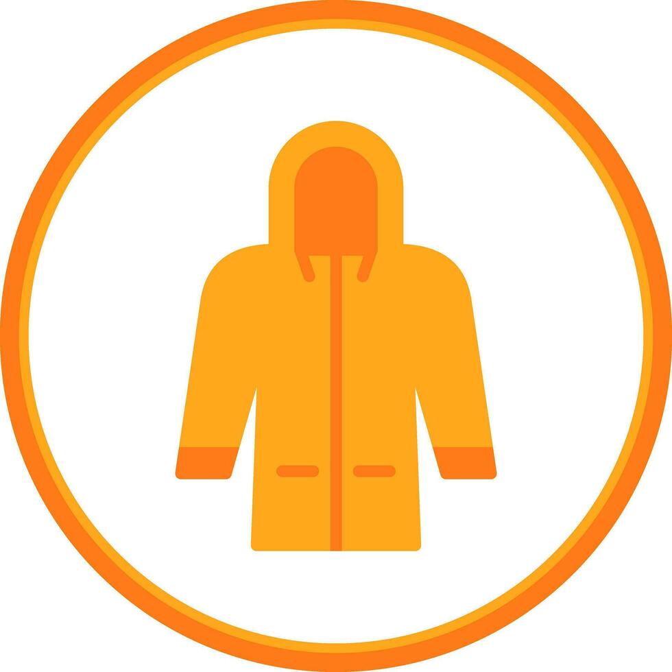 Raincoat Vector Icon Design