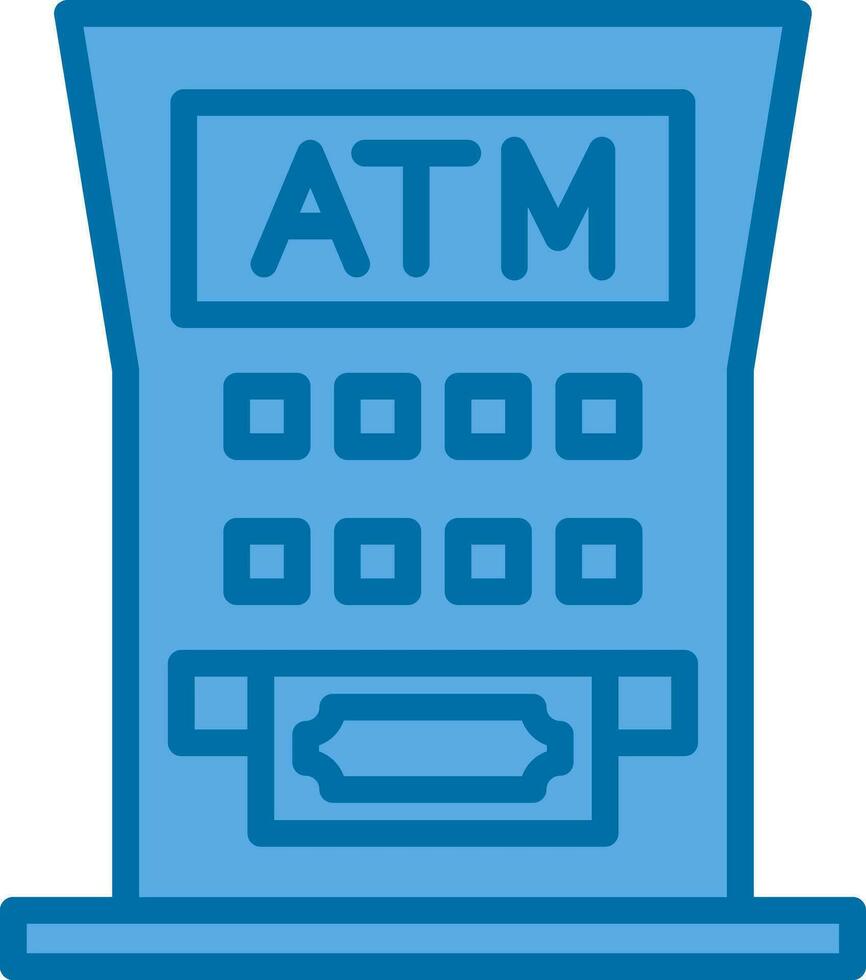 Atm Machine Vector Icon Design