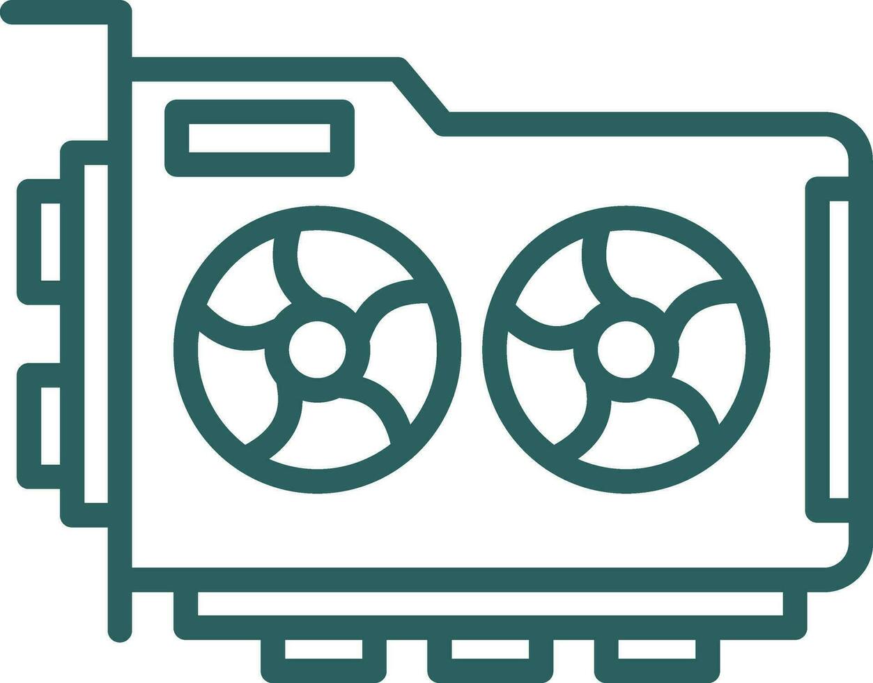 Graphic Card Vector Icon Design
