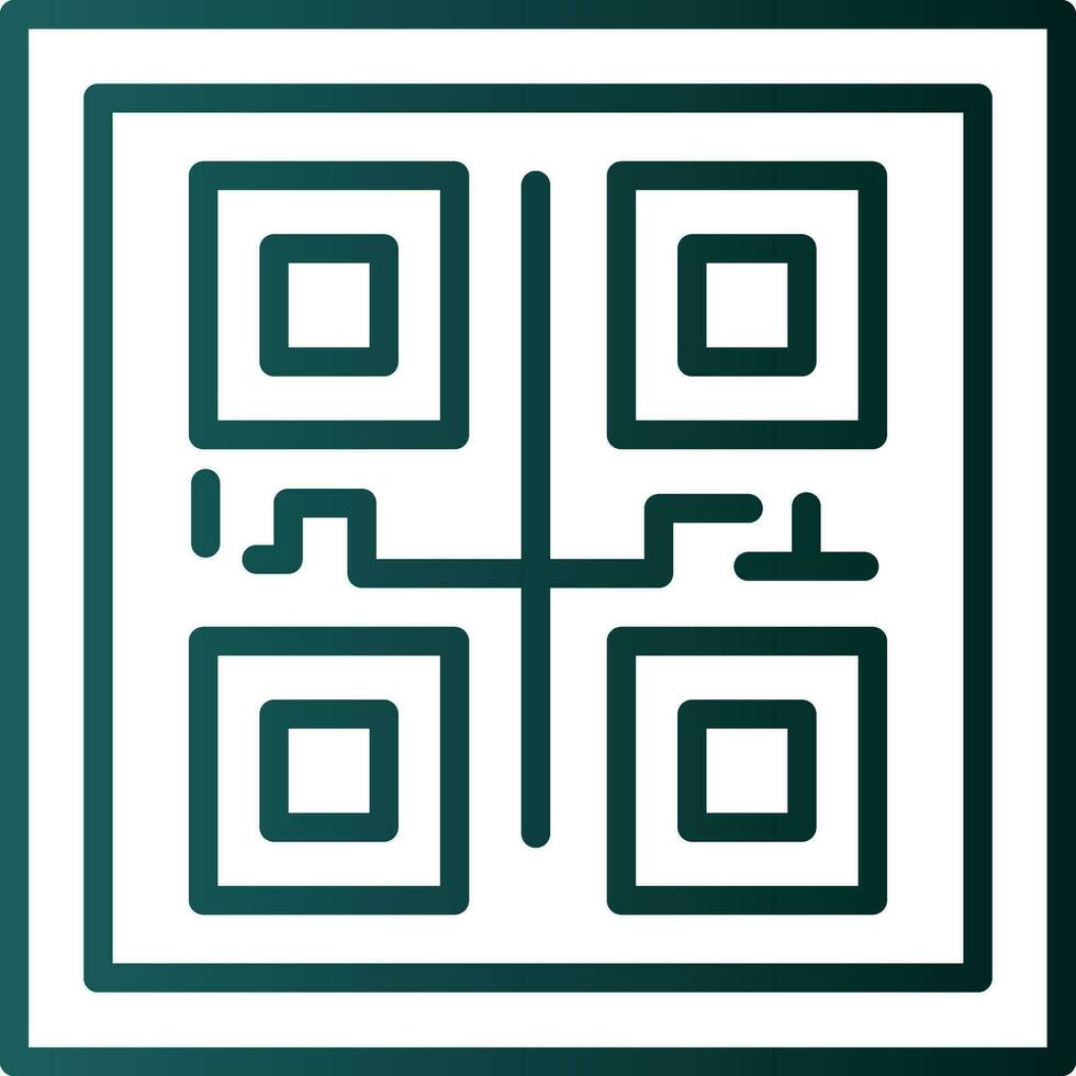 Qr COde Vector Icon Design