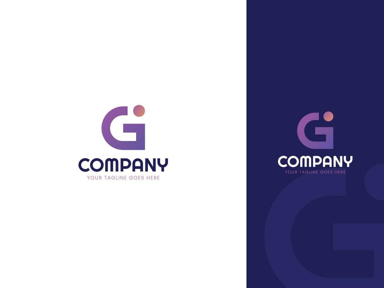 Creative Letter G I logo design template vector