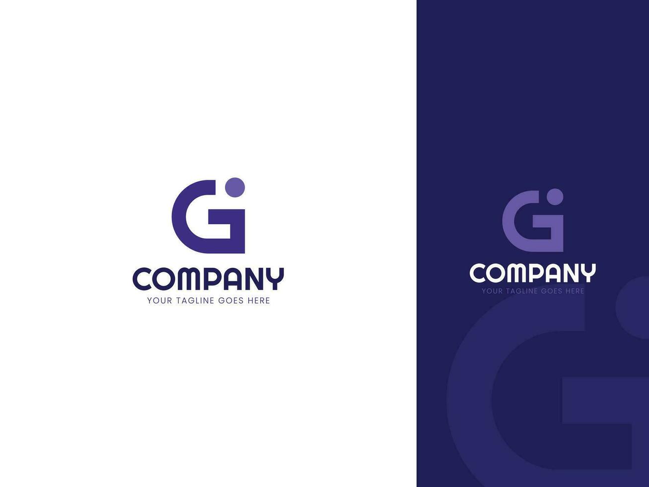 Creative Letter G I logo design template vector