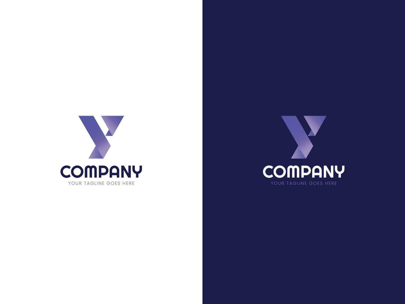 Letter YY logo design template vector