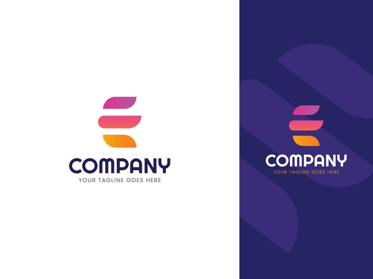 Letter E logo design template vector