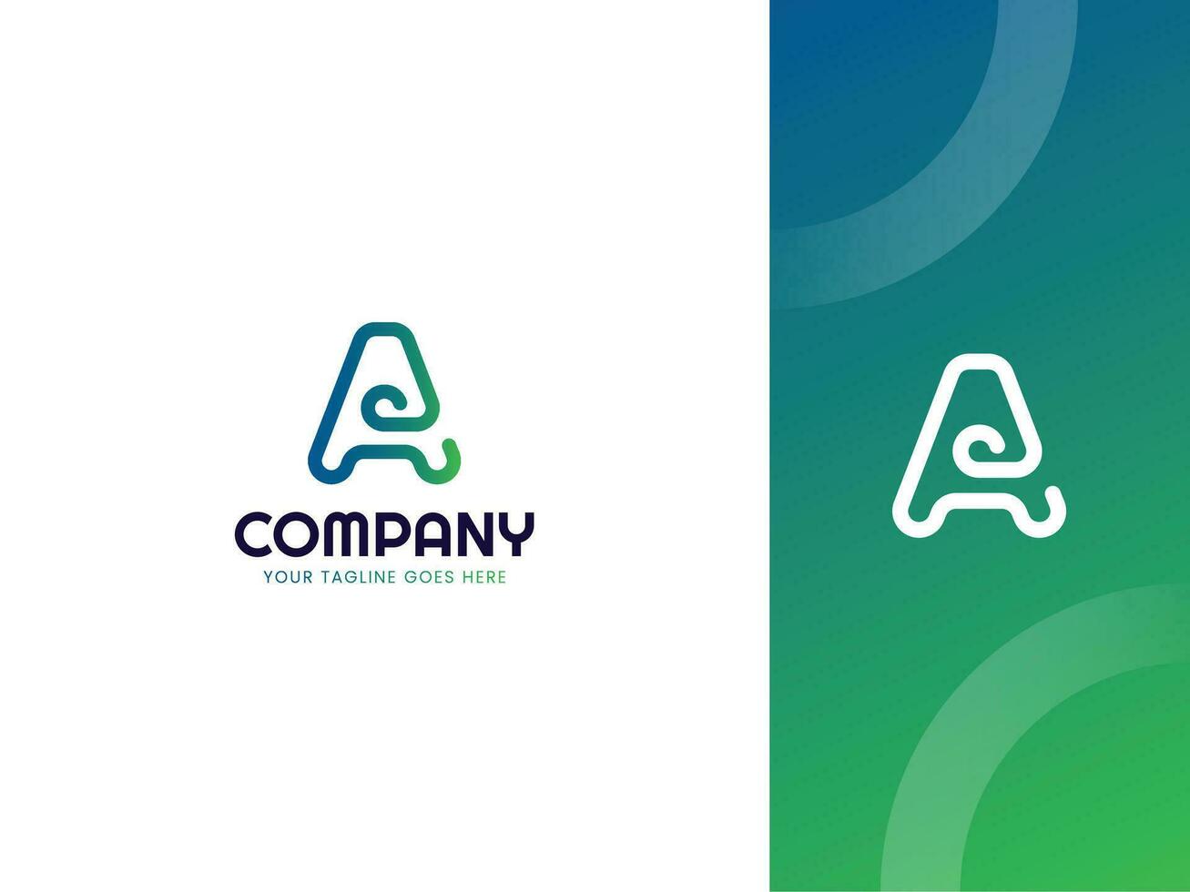 creative Letter A logo design template vector