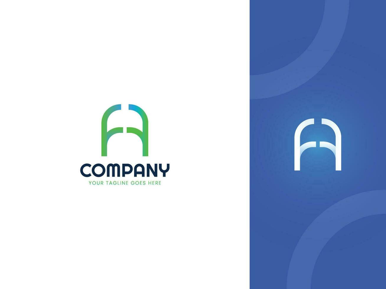 Letter A logo design, Letter FF logo design template vector
