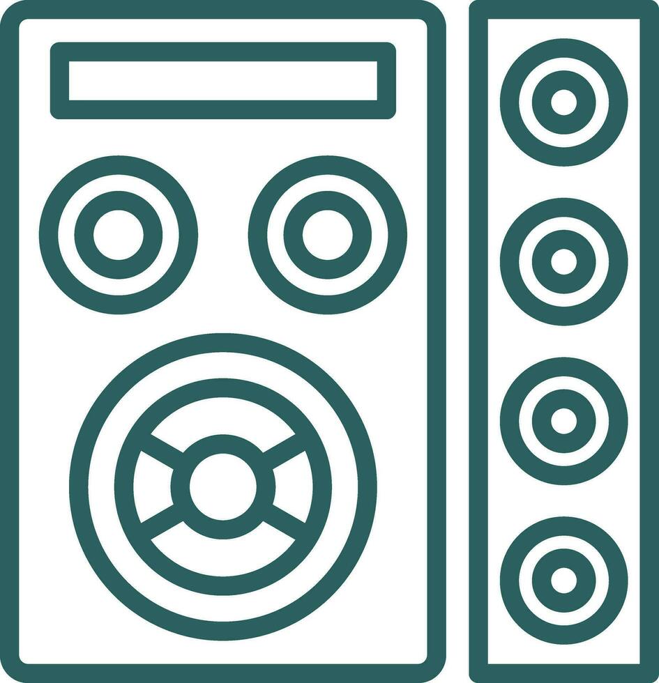 diseño de icono de vector de altavoz