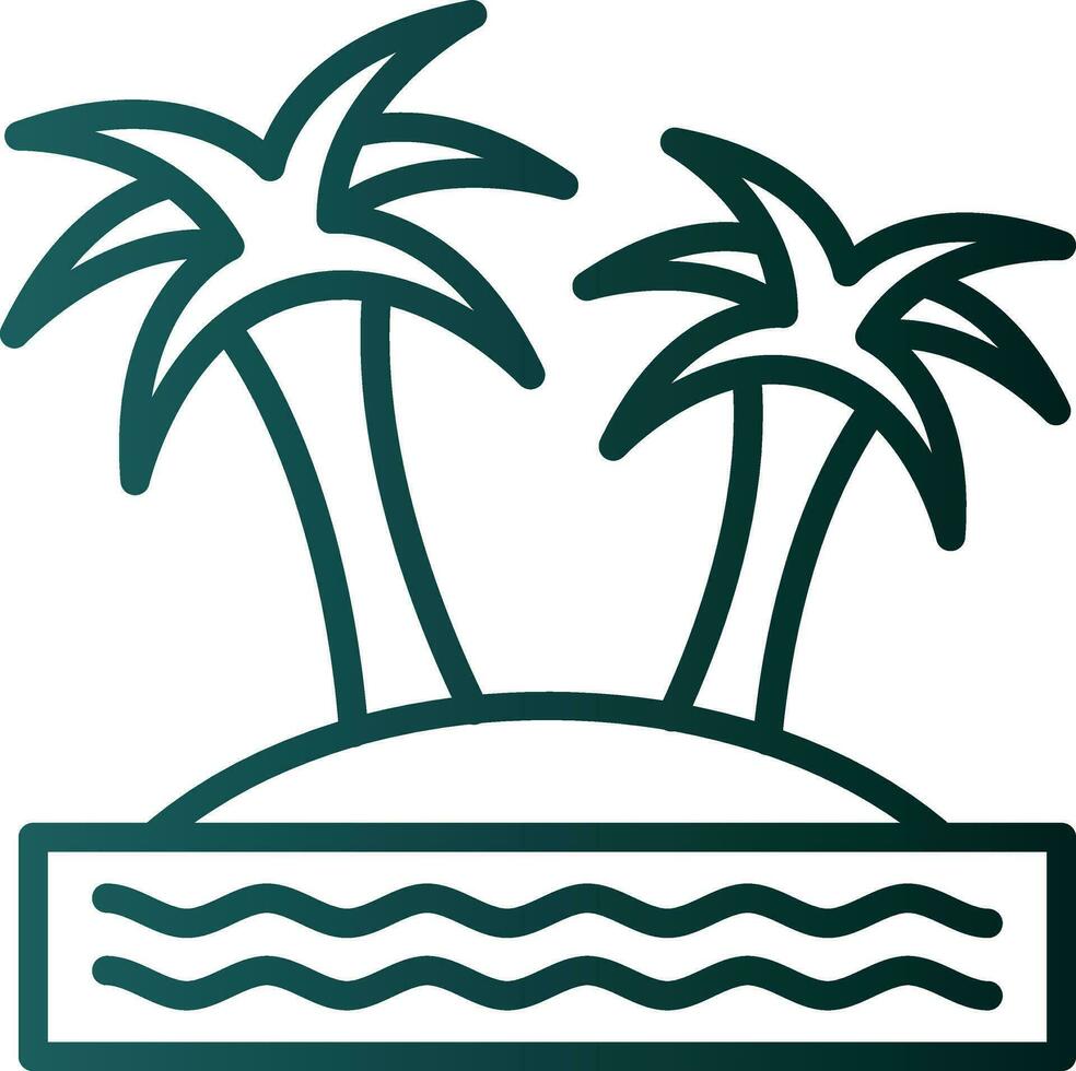 Island Vector Icon Design