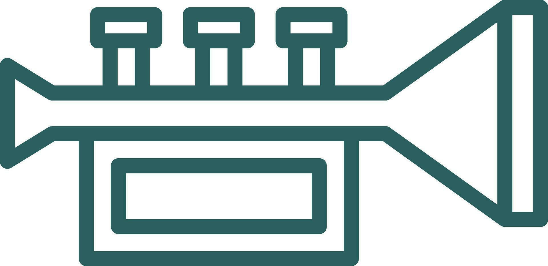Trumpet Vector Icon Design