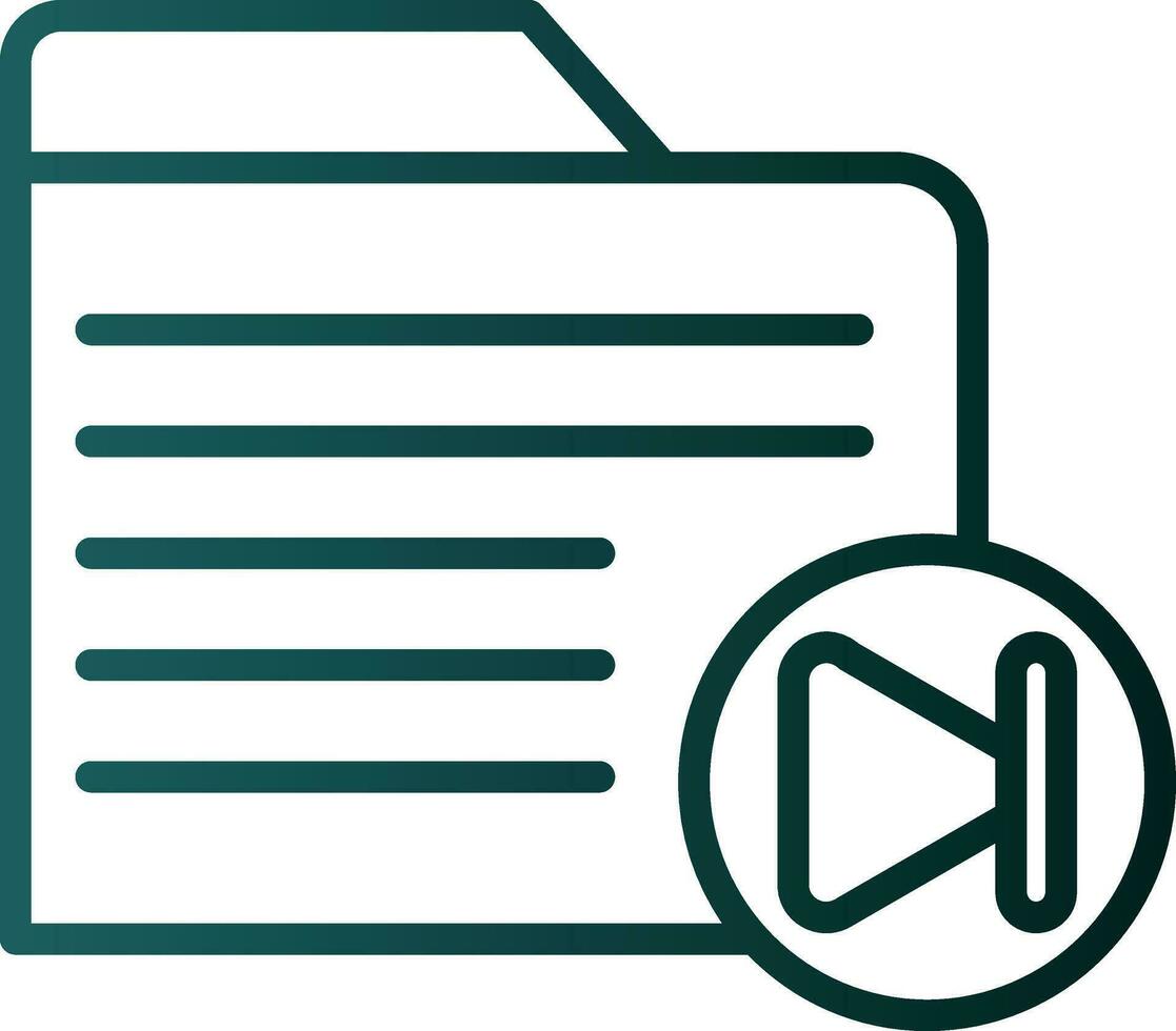Video Folder Vector Icon Design