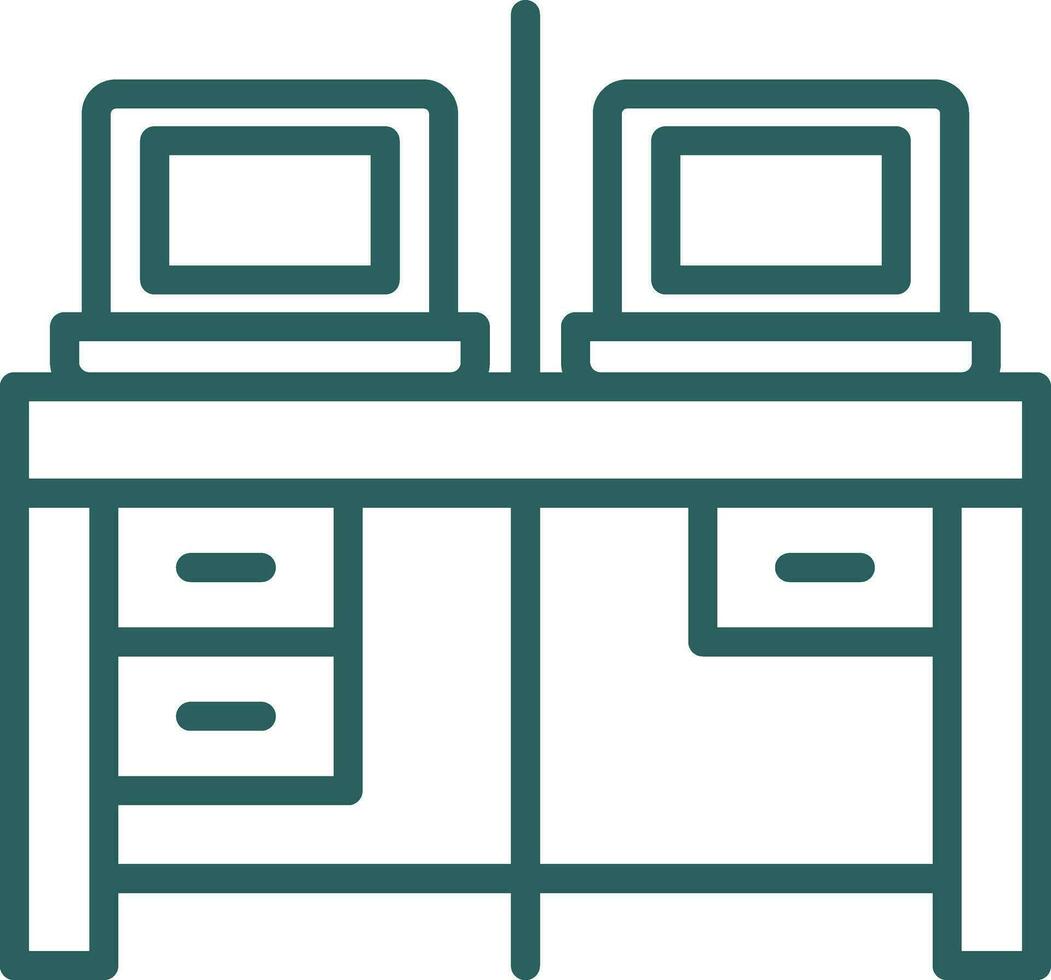 Work Space Vector Icon Design