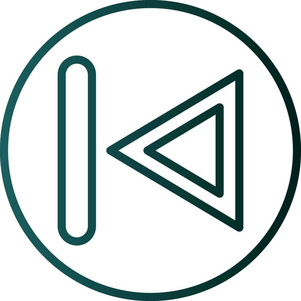 Previous Track Vector Icon Design