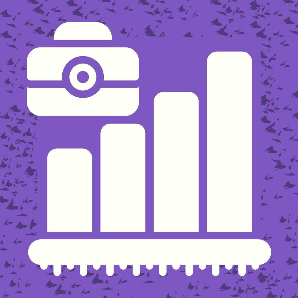 Briefcase with Chart Vector Icon