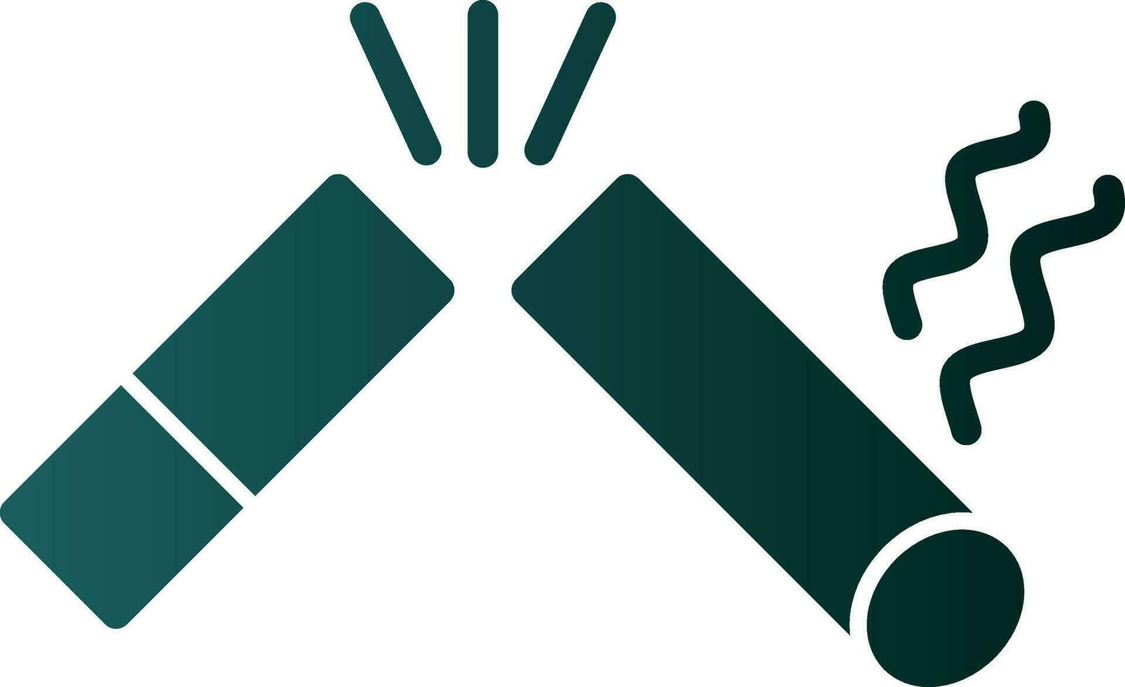 Broken Cigarette Vector Icon Design