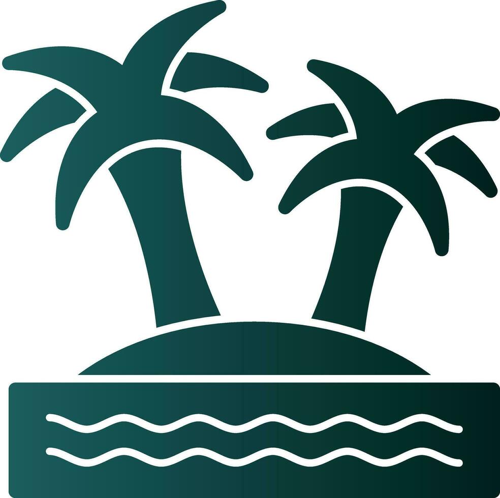 Island Vector Icon Design
