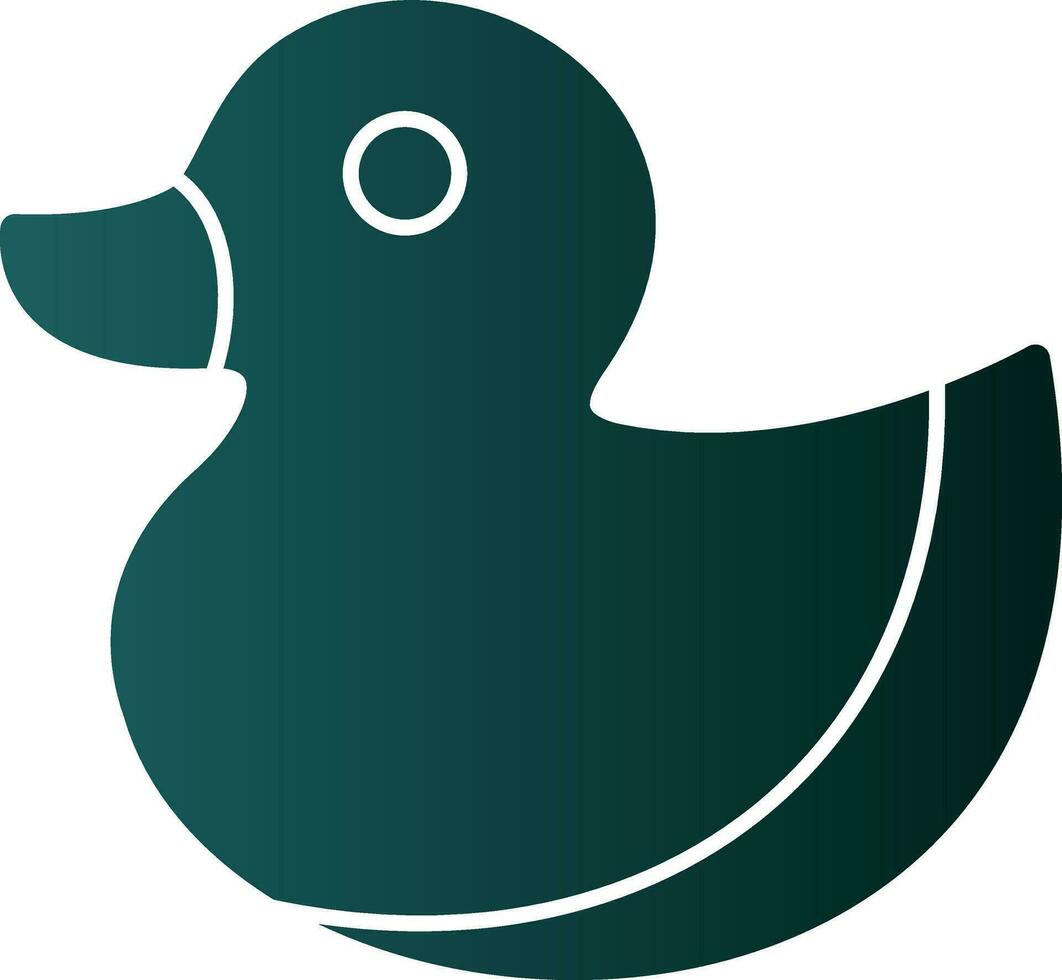 Rubber Duck Vector Icon Design