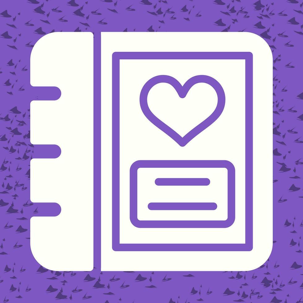 Romantic photo album Vector Icon