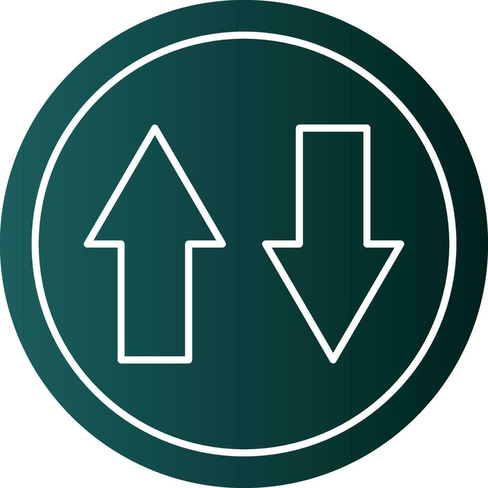 Up and Down Arrow Vector Icon Design