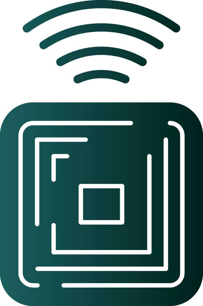 Rfid Chip Vector Icon Design