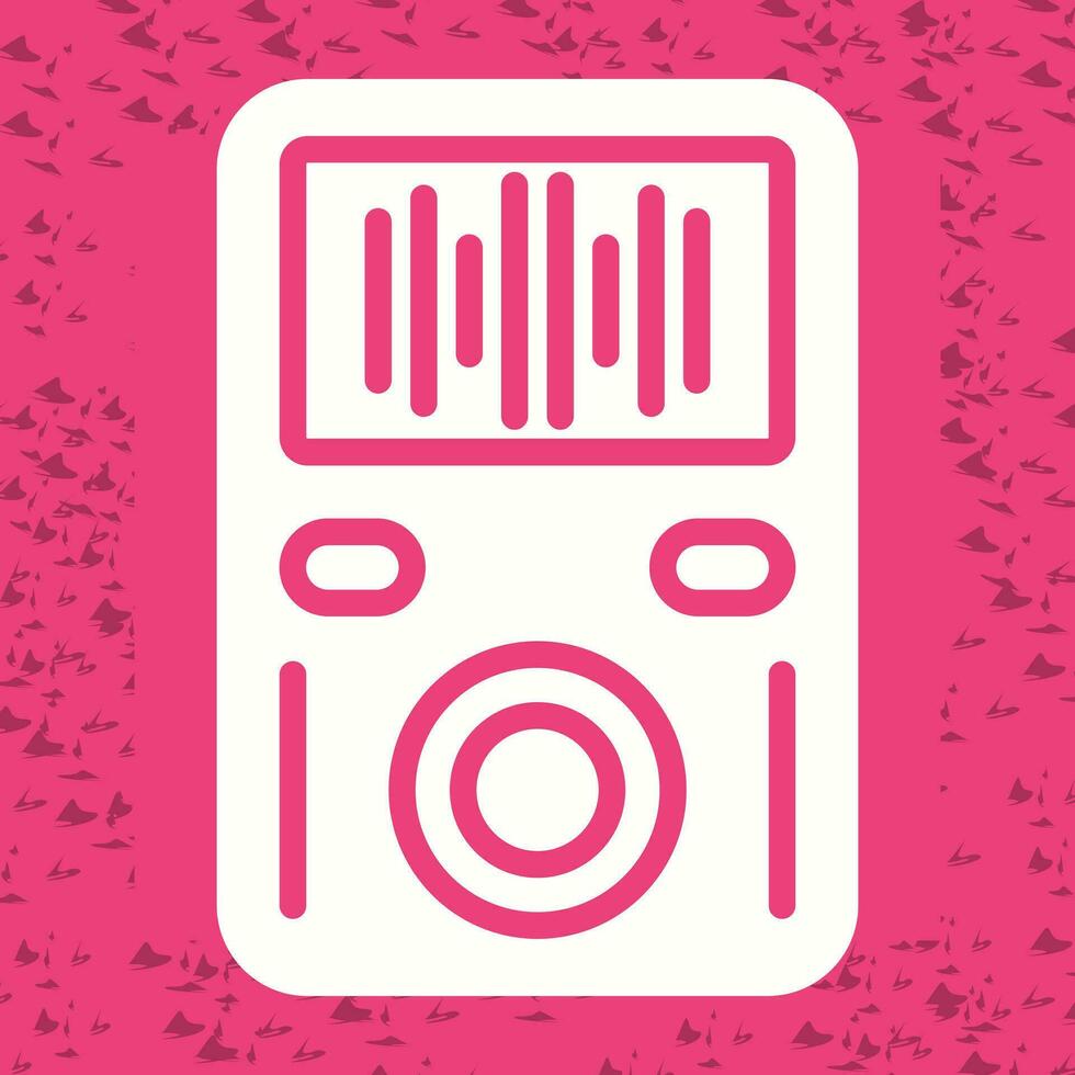 icono de vector de reproductor de mp3