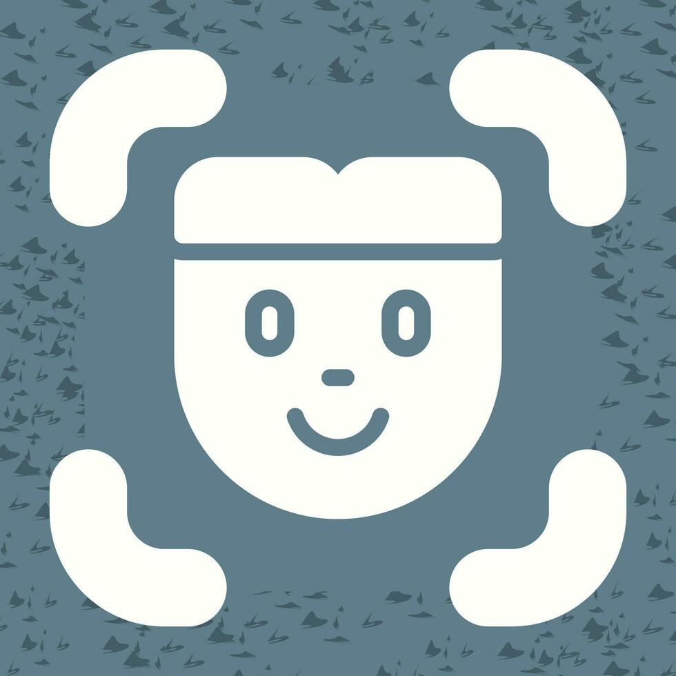 Facial Recognition Vector Icon