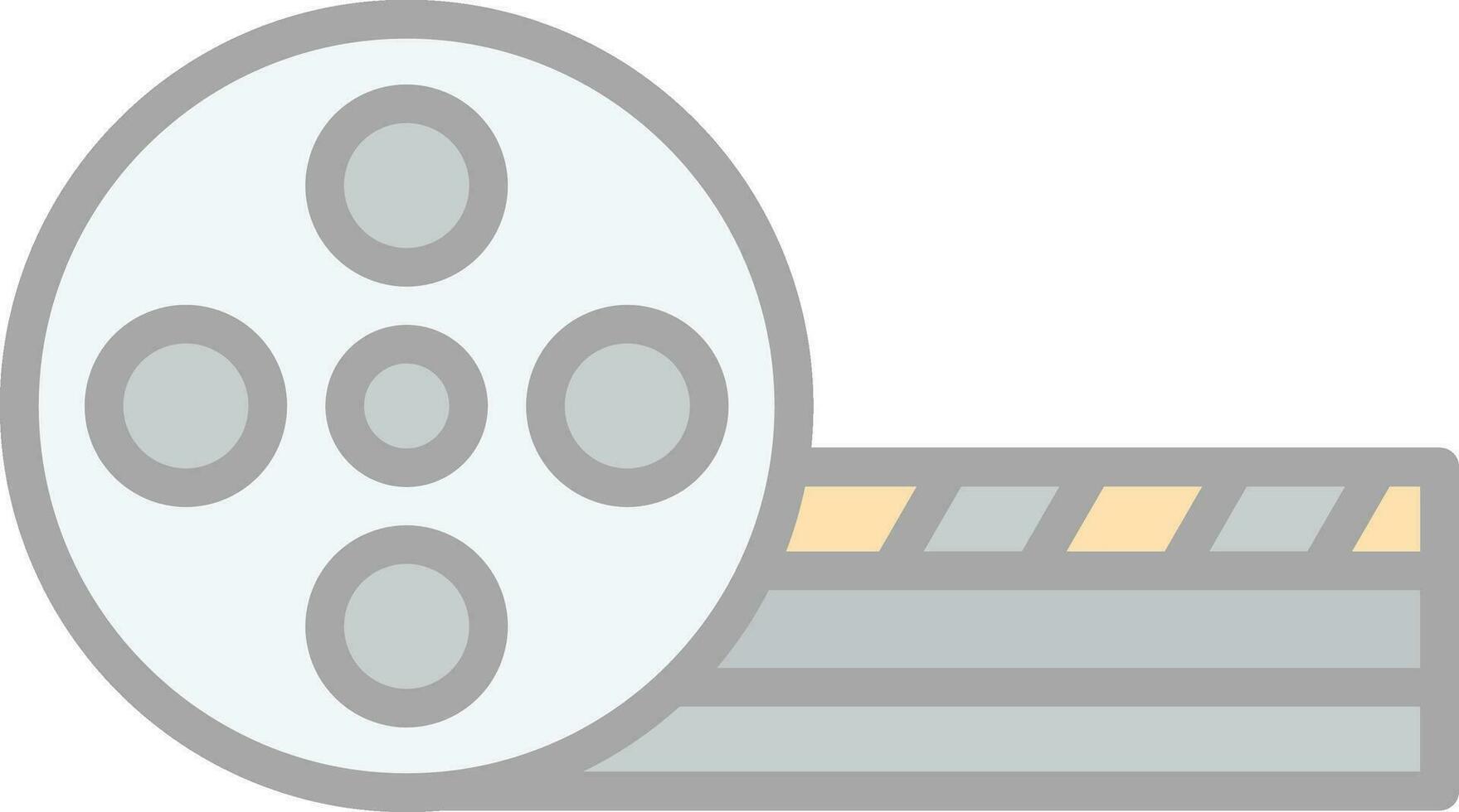 Movie Reel Vector Icon Design