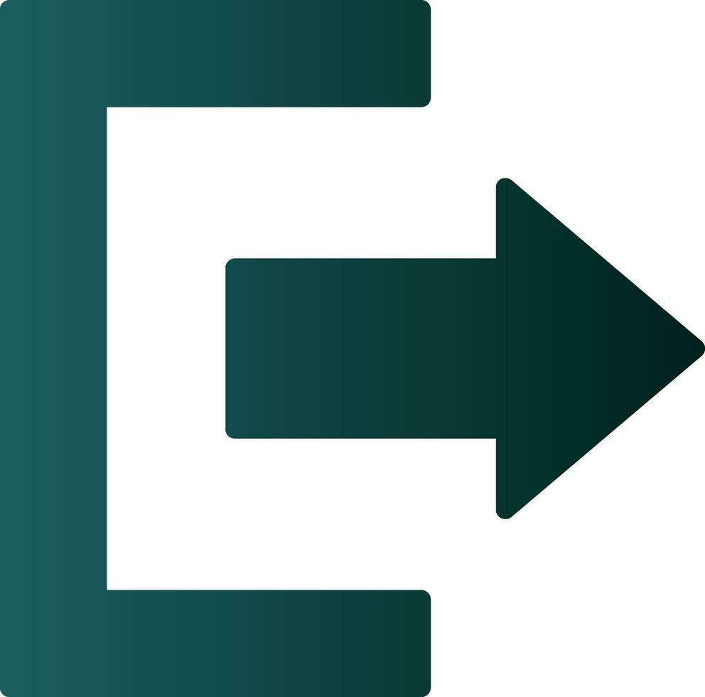 Exit Vector Icon Design