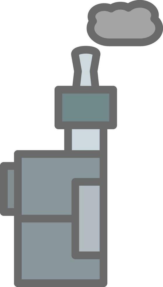 Electronic Cigarette Vector Icon Design