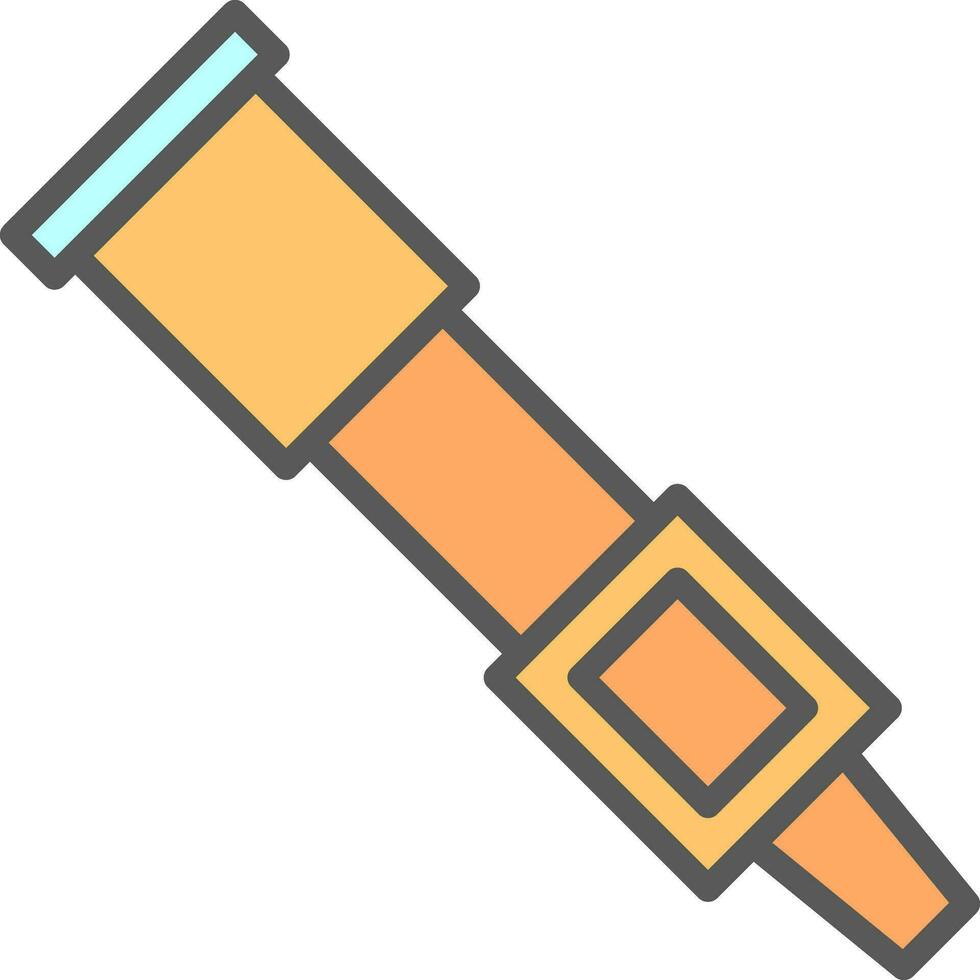 Spyglass Vector Icon Design