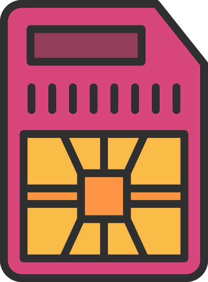 sim card Vector Icon Design