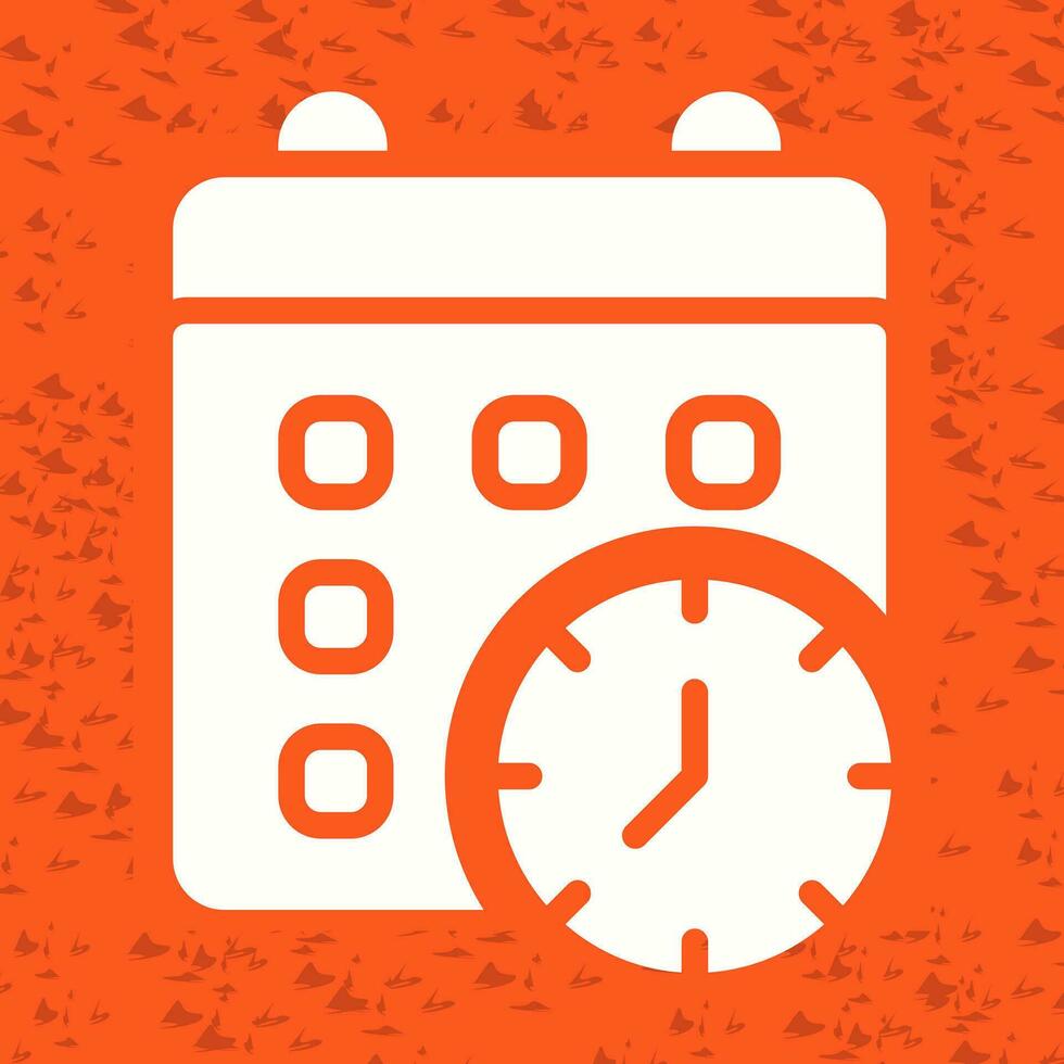 Calender Clock Vector Icon