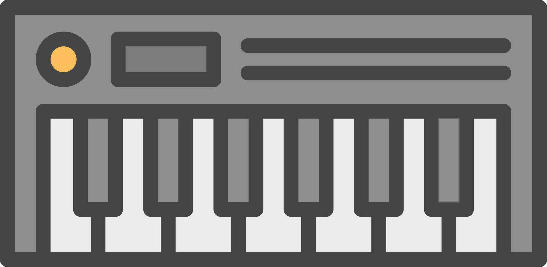 diseño de icono de vector de piano