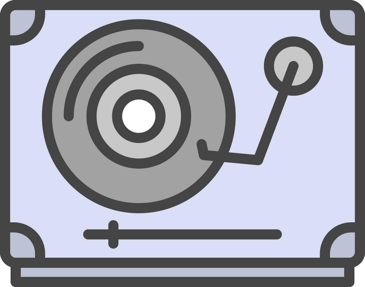 Turntable Vector Icon Design