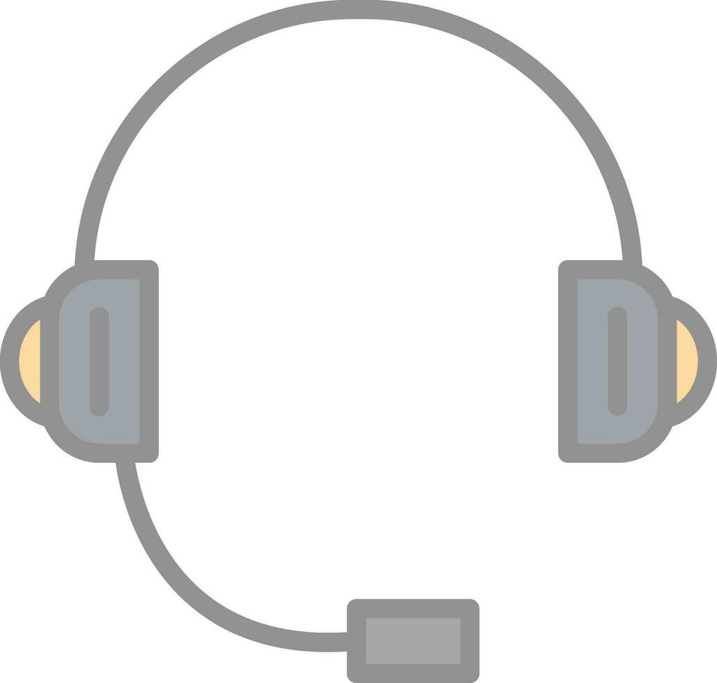 diseño de icono de vector de auriculares