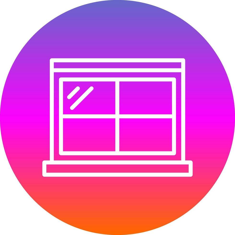 Window Vector Icon Design