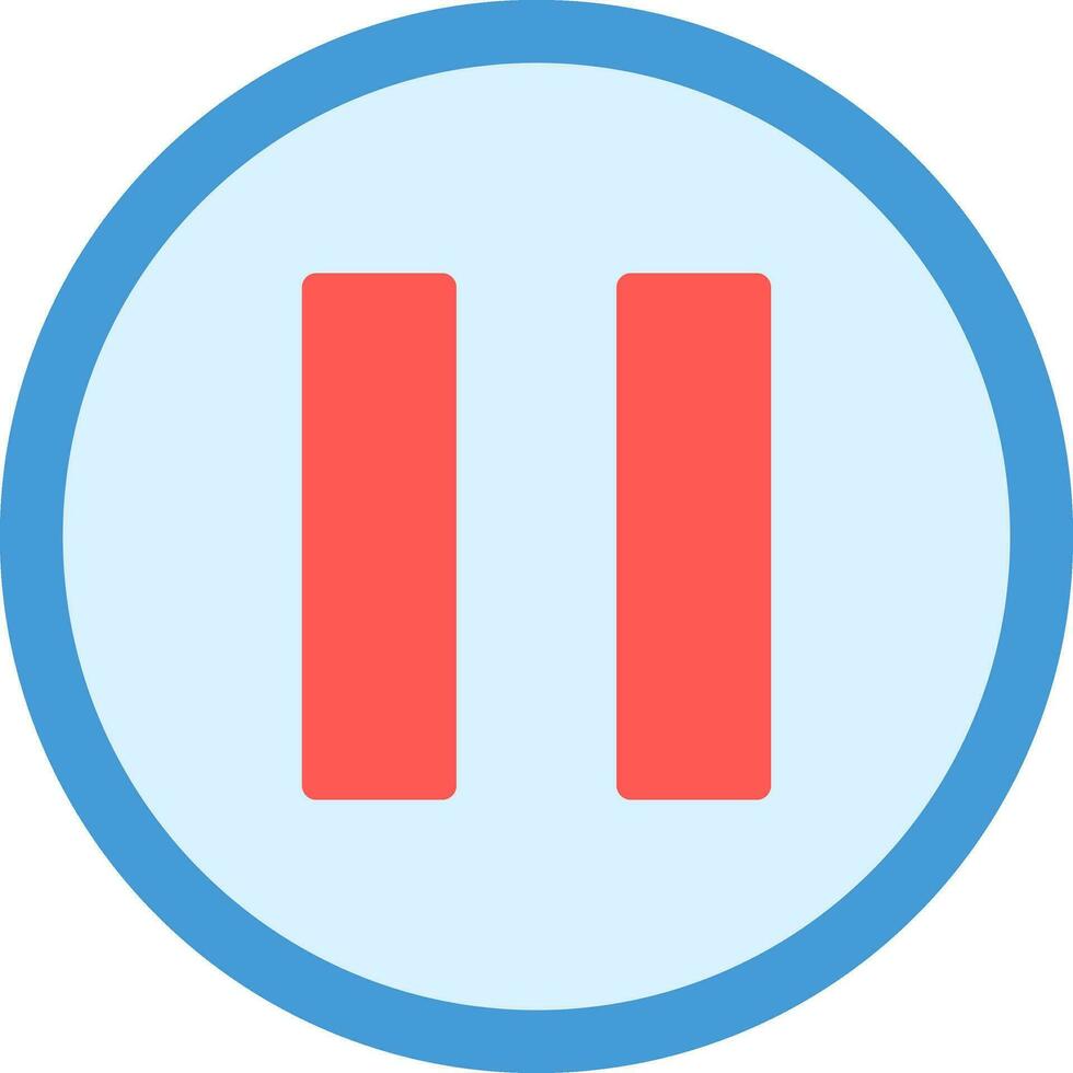 Pause Vector Icon Design