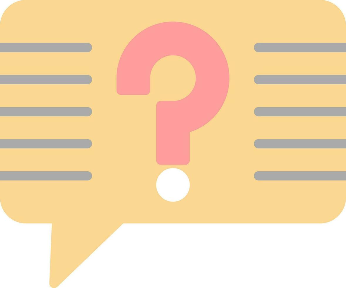 Question Vector Icon Design