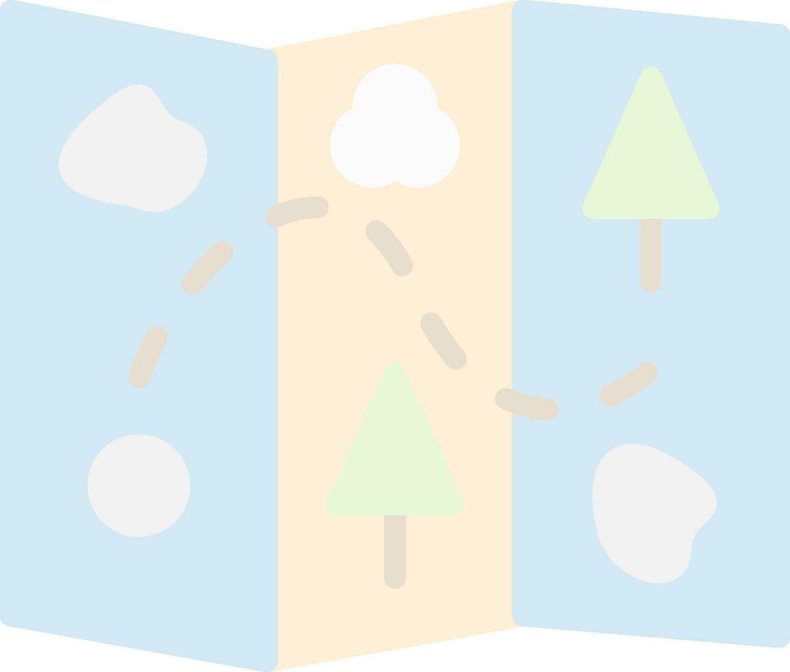 Treasure Map Vector Icon Design