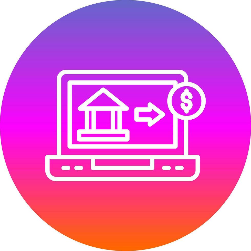 Online Banking Vector Icon Design