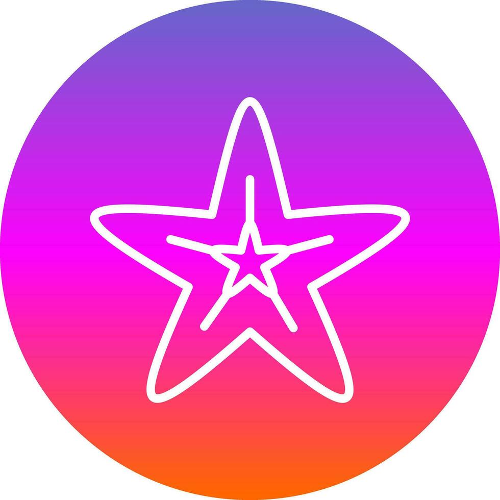 diseño de icono de vector de estrella de mar