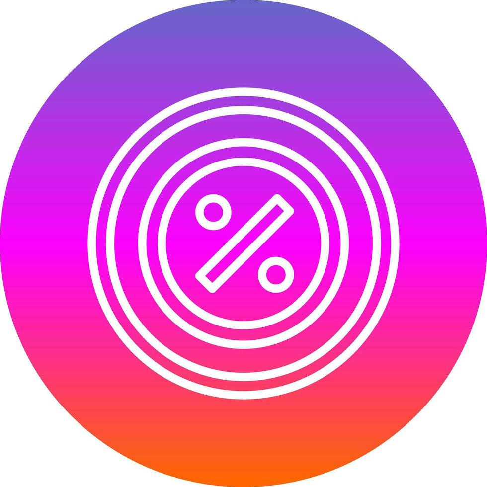 Percentage Vector Icon Design